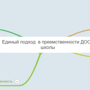 Единый подход в преемственности ДОО и школы 