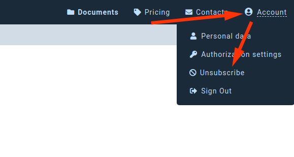 Unsubscribe